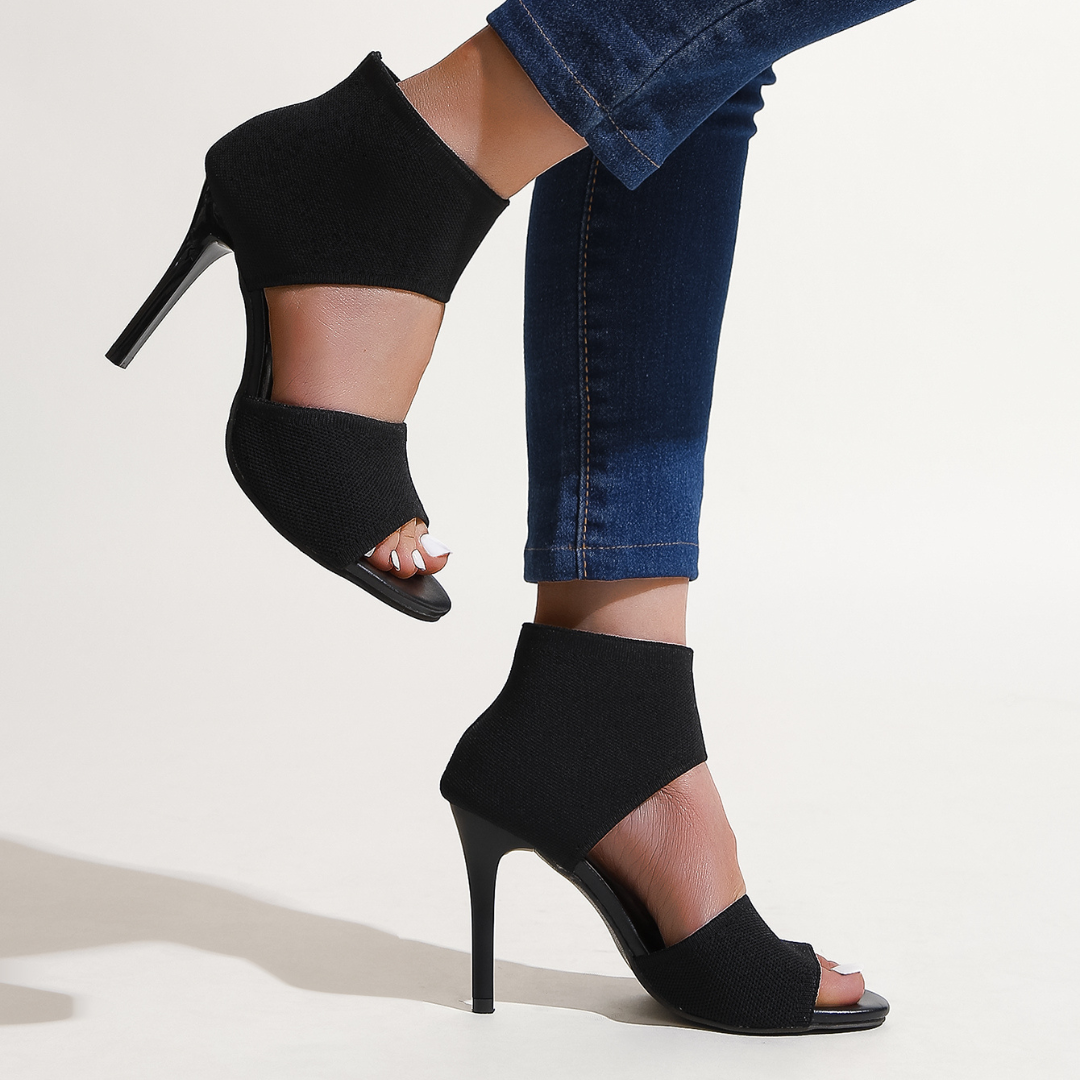 Savannah – Stretch Knit High Heel Sandals