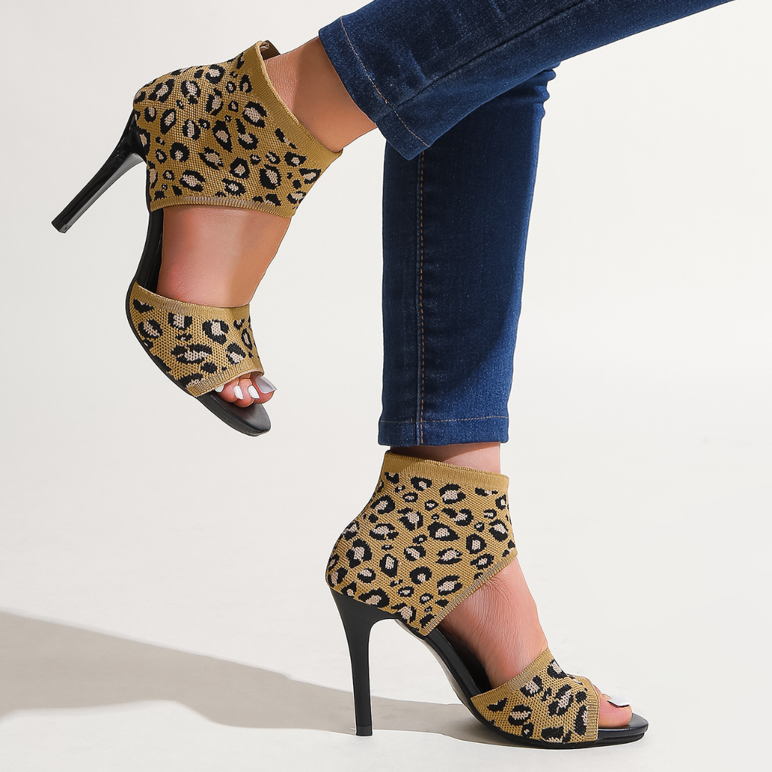 Savannah – Stretch Knit High Heel Sandals