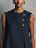 Heather Asymmetric Tunic
