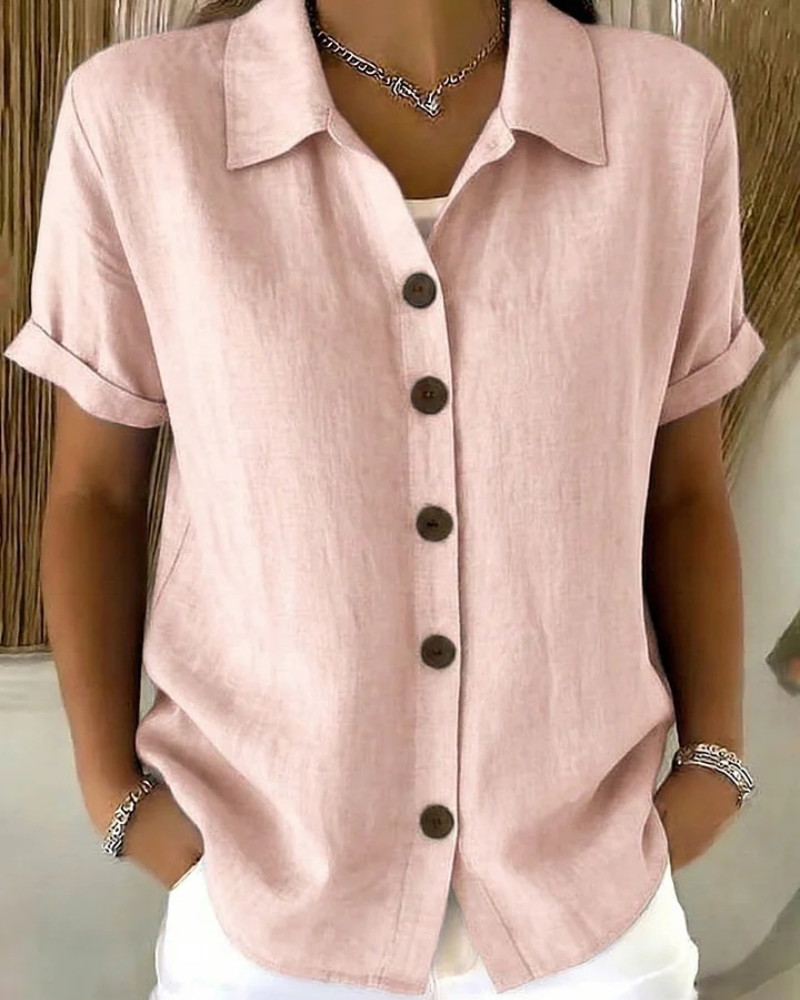 Stella Button Front Blouse