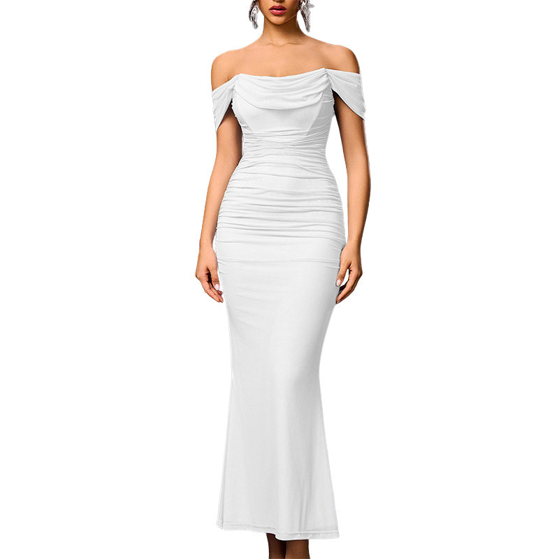 PRIMROSE™ – Stylish One-Shoulder Corset Mesh Dress
