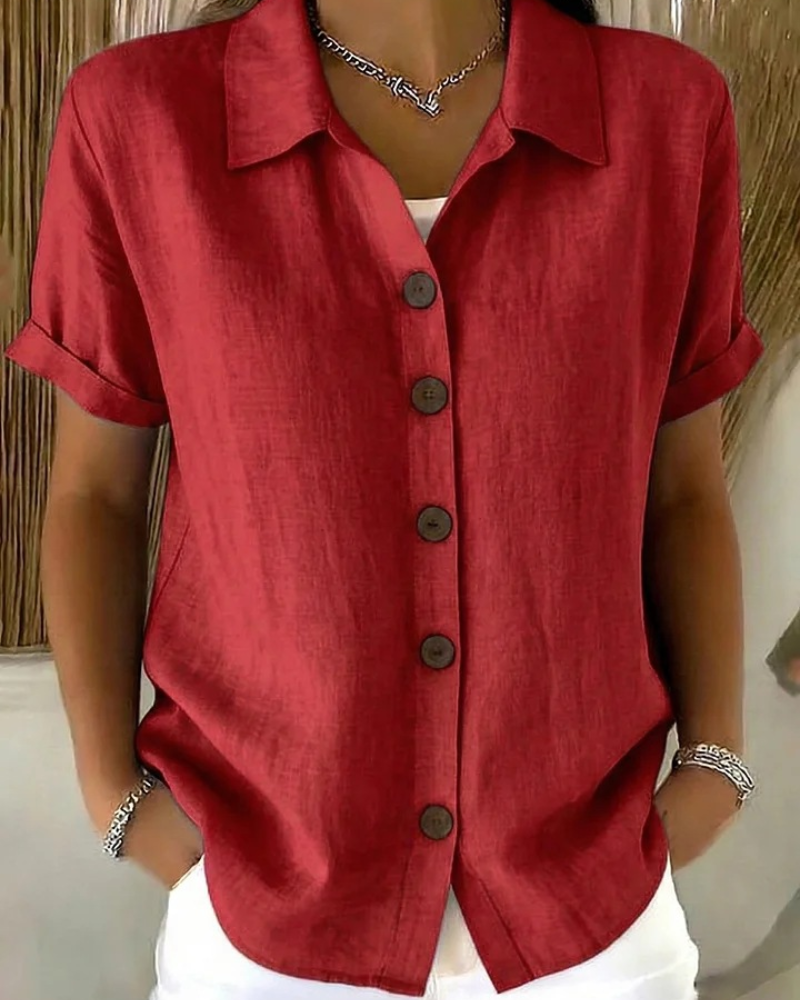 Stella Button Front Blouse