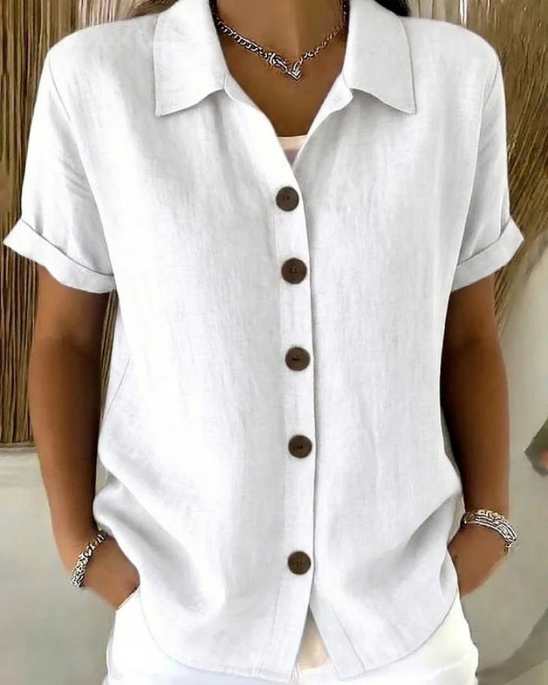 Stella Button Front Blouse