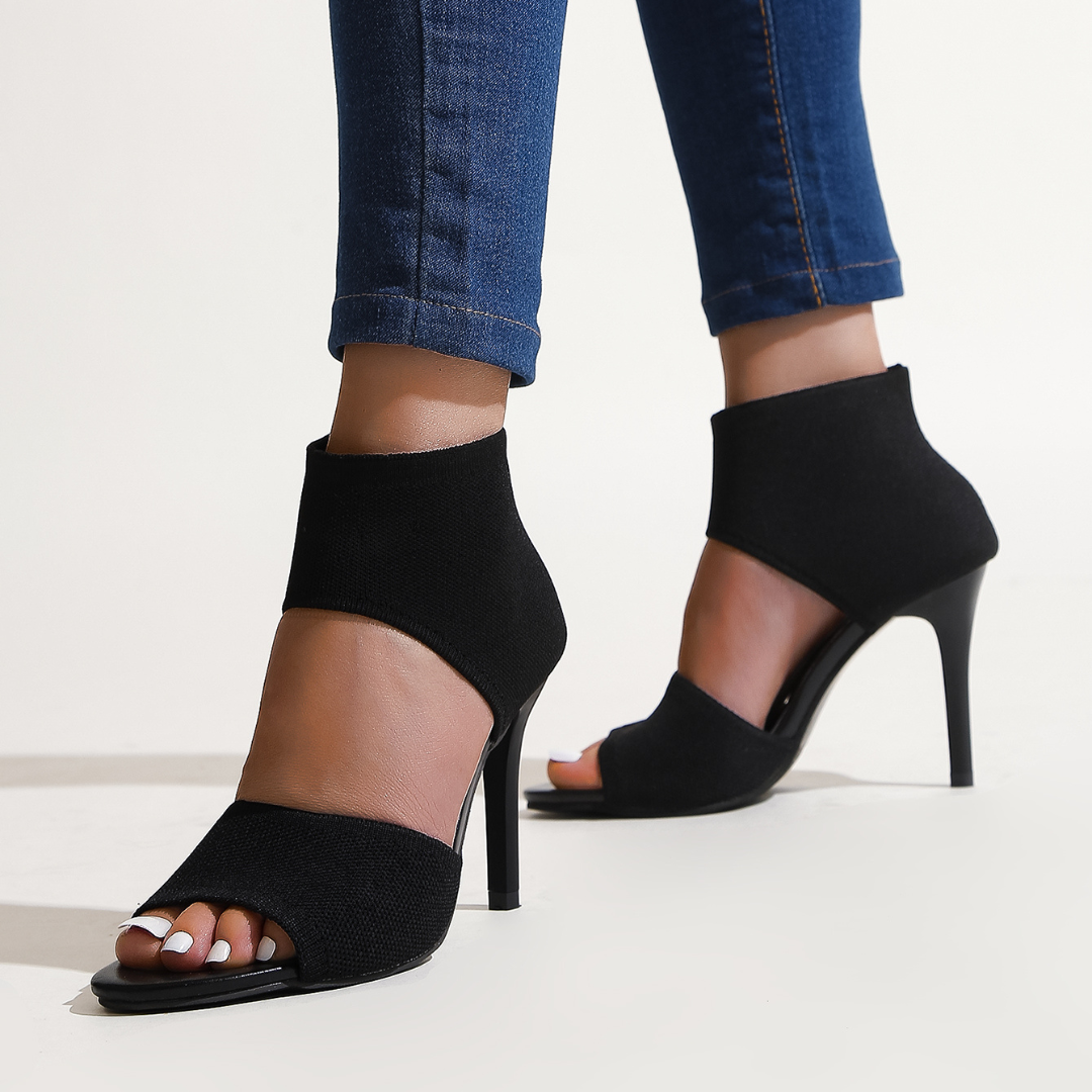Savannah – Stretch Knit High Heel Sandals