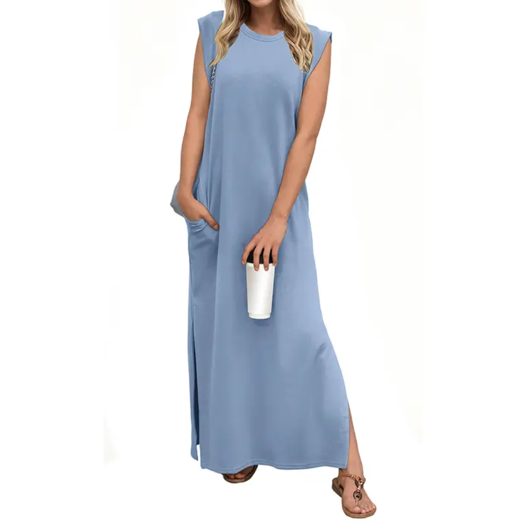 LYDIA™ – Breezy Split Pocket Maxi Dress
