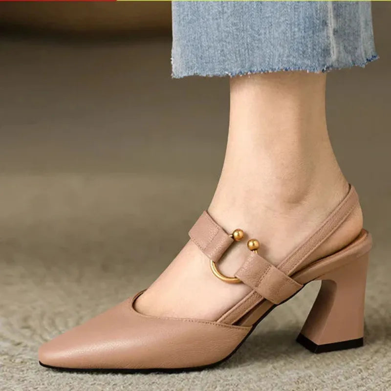 Divina – Elegant Strap Block Heels