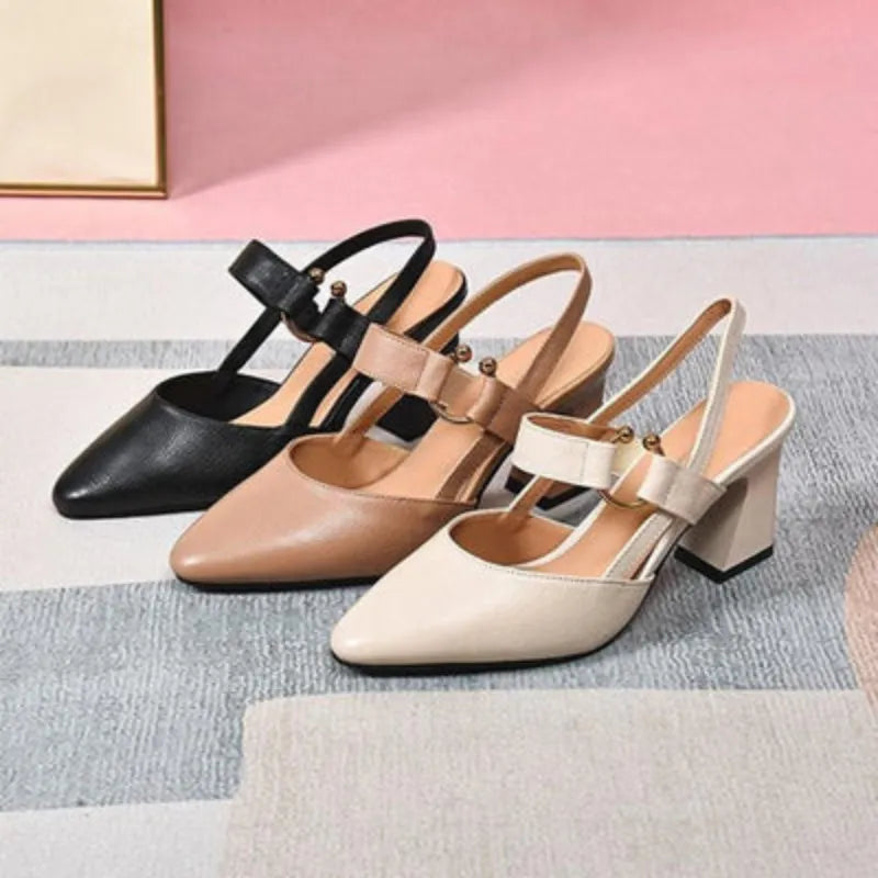 Divina – Elegant Strap Block Heels