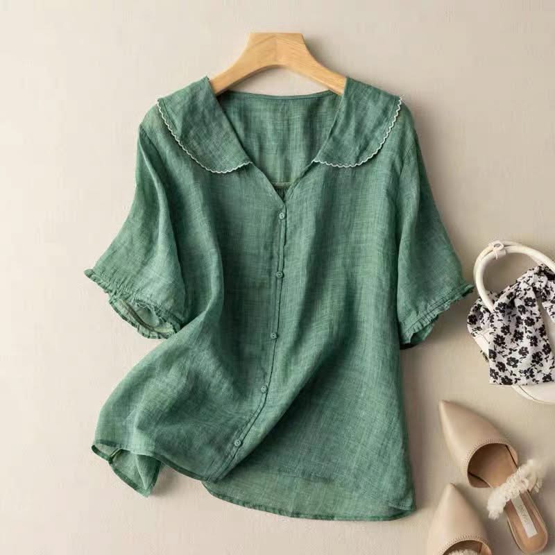 ADÈLE LINEN BLOUSE