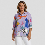 POPPY DOG PRINT BLOUSE