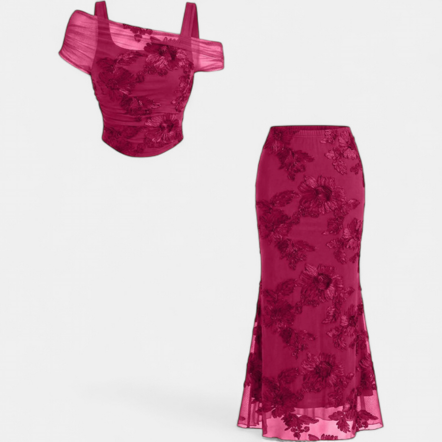 Isabelle Elegant Off-Shoulder Mermaid Dress