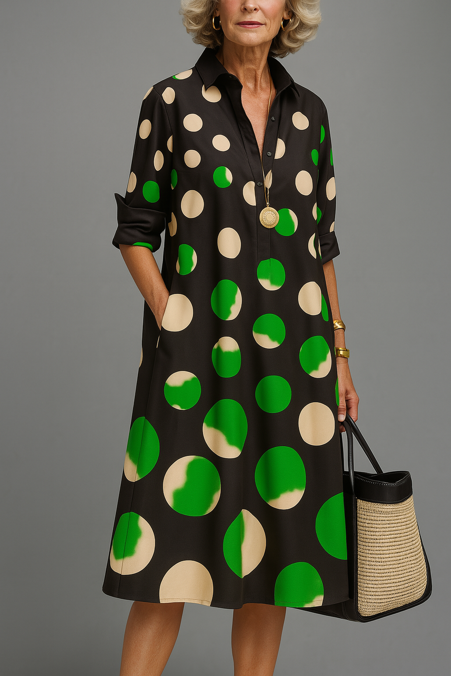Naomi™ | Elegant Midi Dress