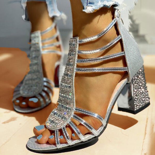 Blaze – Radiant Crystal Strap Heels