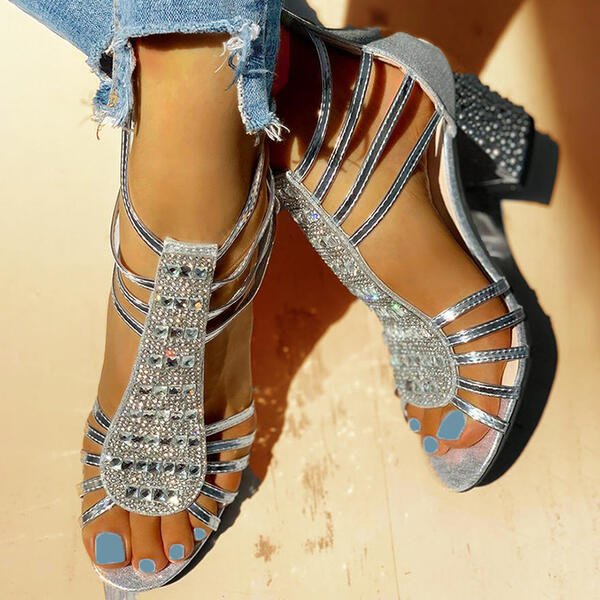 Blaze – Radiant Crystal Strap Heels